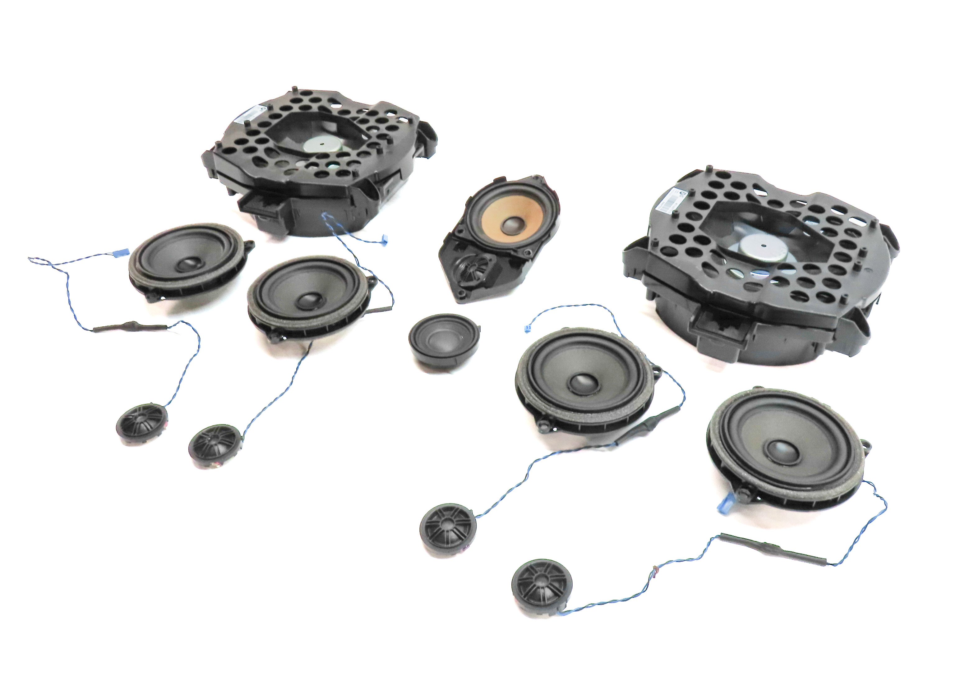 2014 BMW X3 (F25) RADIO AUDIO SOUND SYSTEM SUBWOOFER TWEETER SPEAKER SET/12 — exact item pictured
